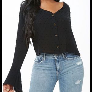 ✨2 for $20✨ Trumpet-Sleeve Top